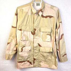 US Army USGI DCU Desert Camo Combat Uniform Coat Jacket Men Medium - Long